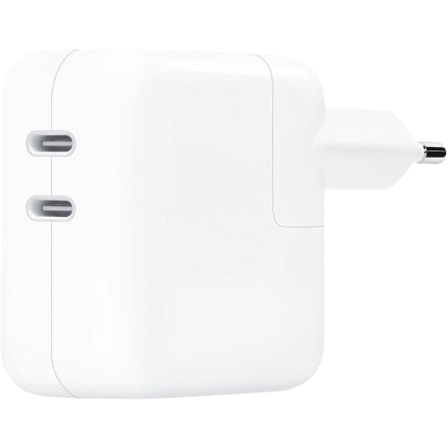 APPLE 35W Dual USB‑C Port Power Adapter, 2924863, MW2K3ZM/A